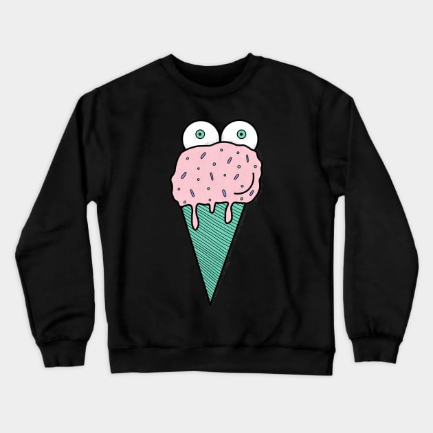 Bob the Ice Cream Cone Crewneck Sweatshirt by frankenstipple